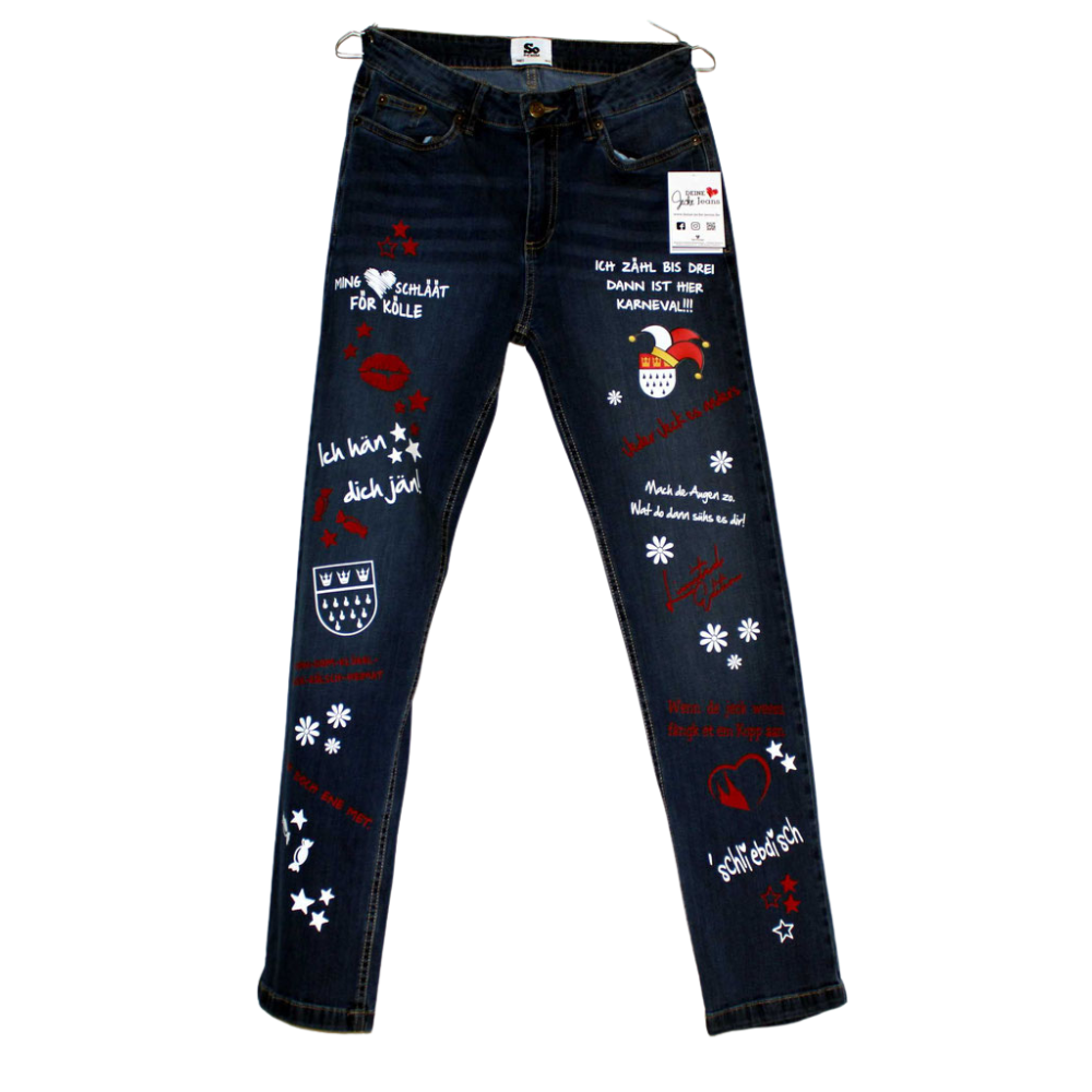 Deine Jecke Jeans - Herren - mit wählbaren Kölle Motiven