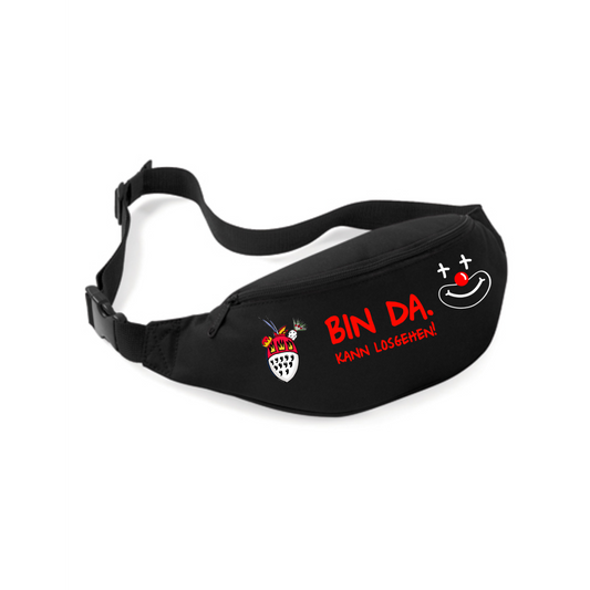 Karneval Bauchtasche - Schwarz - mit wählbaren Kölle Motiven