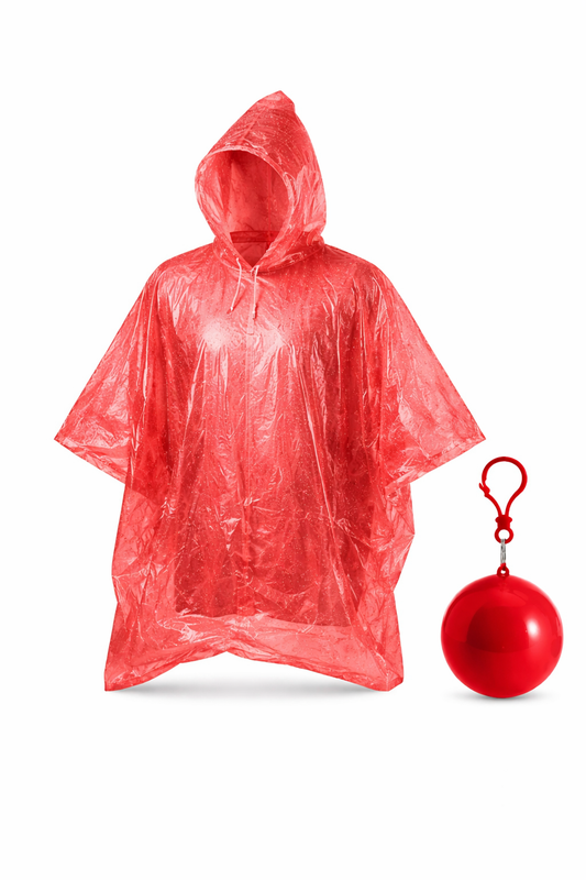 Notfall Karneval Poncho - Rot