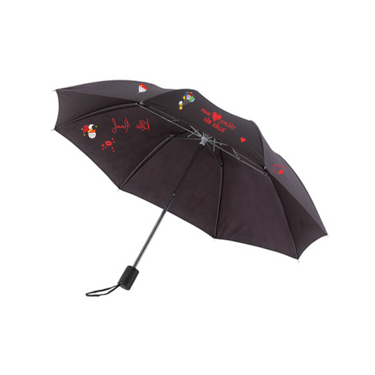 Karneval Regenschirm - Schwarz - mit wählbaren Kölle Motiven