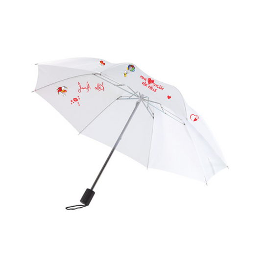 Karneval Regenschirm - Weiß - mit wählbaren Kölle Motiven