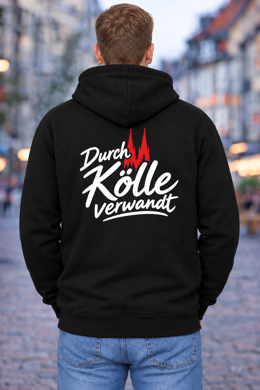 Karneval Hoodie - Schwarz - Herren - mit wählbaren Kölle Motiven (Kopie)