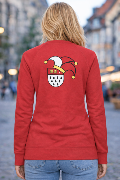 Karneval Sweatshirt - Rot - Damen -  mit wählbaren Kölle Motiven