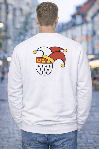 Karneval Sweatshirt - Weiß - Herren -  mit wählbaren Kölle Motiven